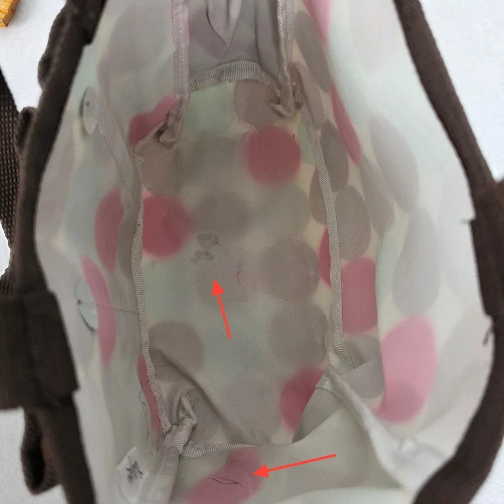 Thirty-One Littles Carry All Caddy Polka Dot Multi-Color Utility Organizer Tote